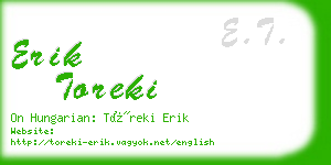 erik toreki business card